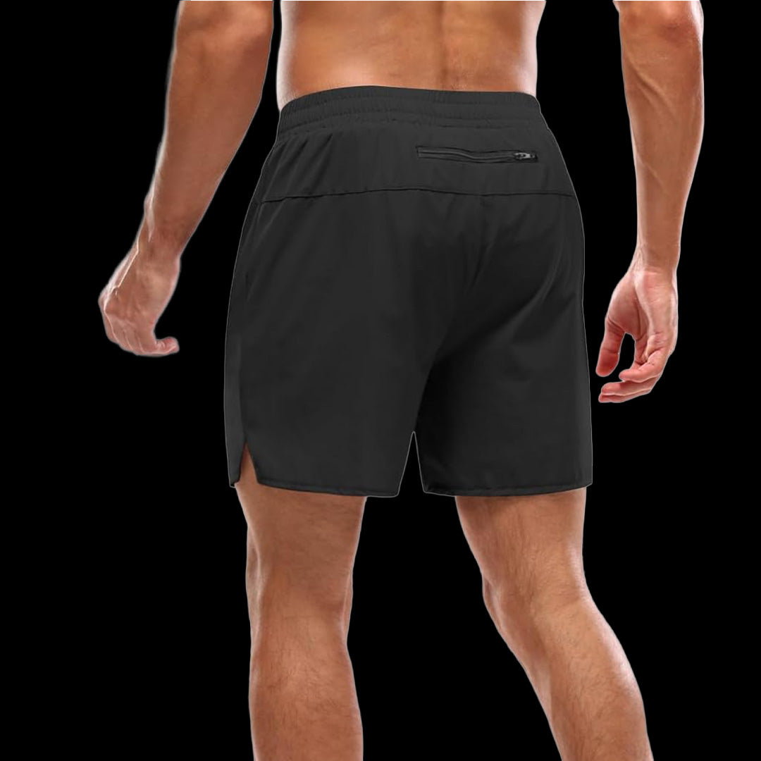 VSL Black 5 inch Lined Shorts