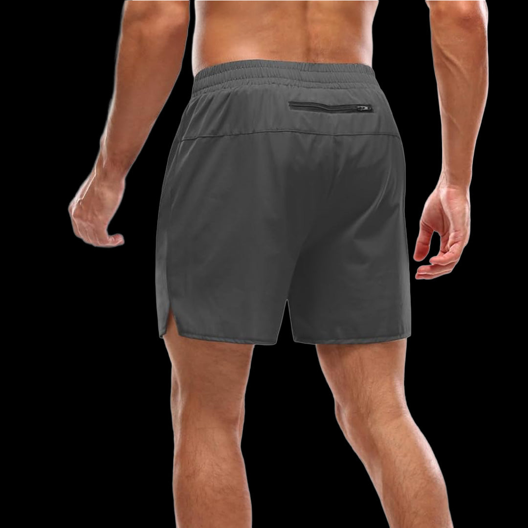 VSL Grey 5 inch Lined Shorts