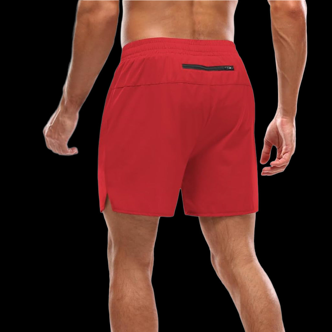 VSL Red 5 inch Lined Shorts