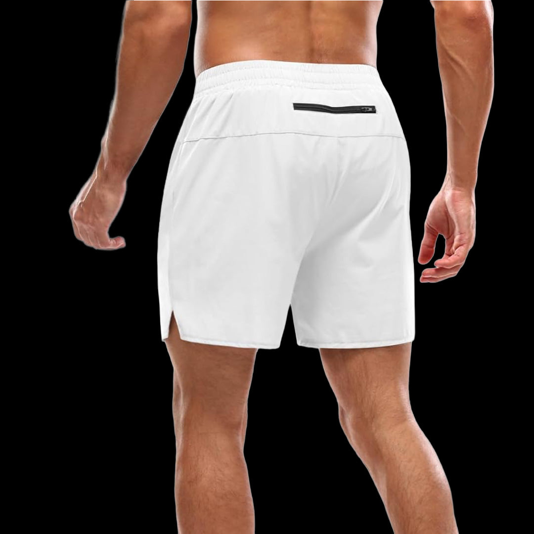 VSL White 5 inch Lined Shorts