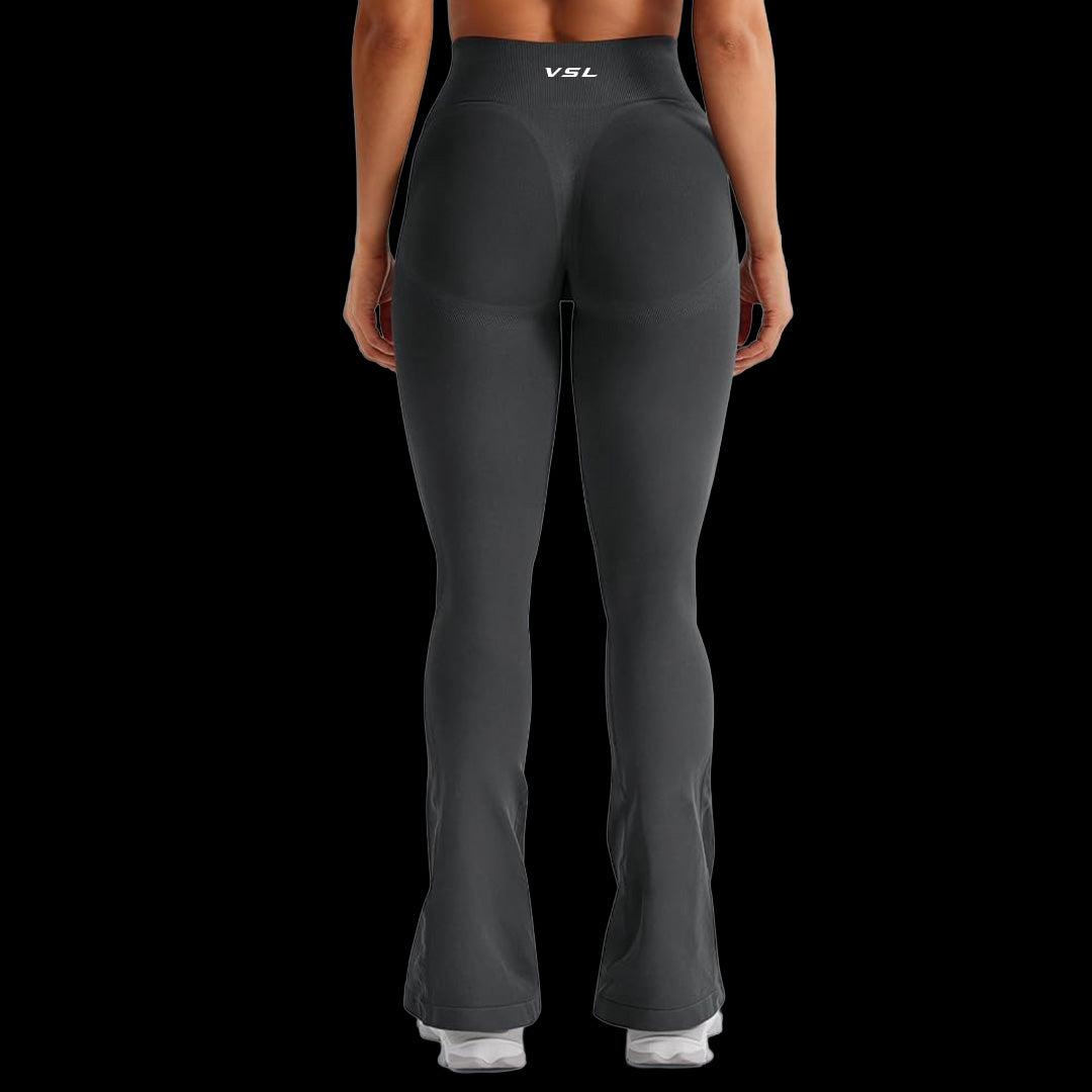 VSL Black Mini Flare Leggings
