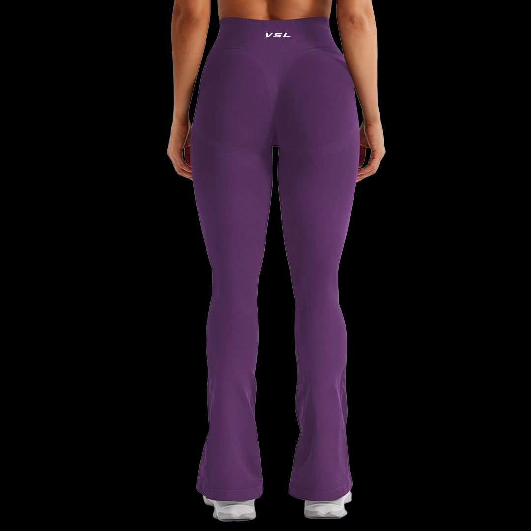 VSL Purple Mini Flare Leggings
