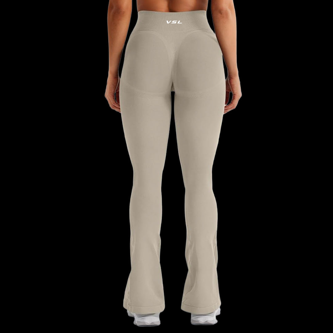 VSL Oatmeal Mini Flare Leggings