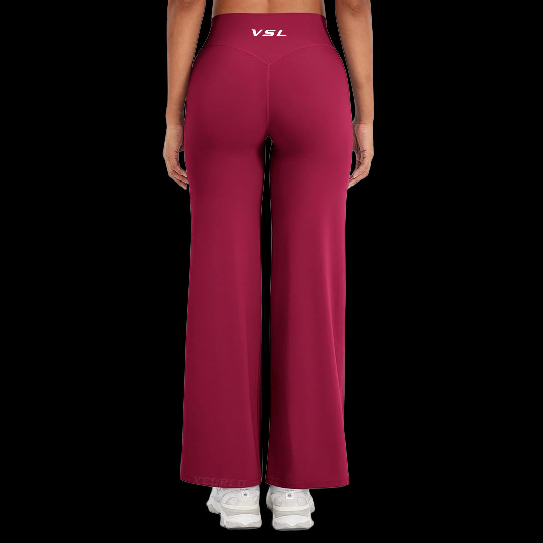 VSL Dark Pink Flare Leggings