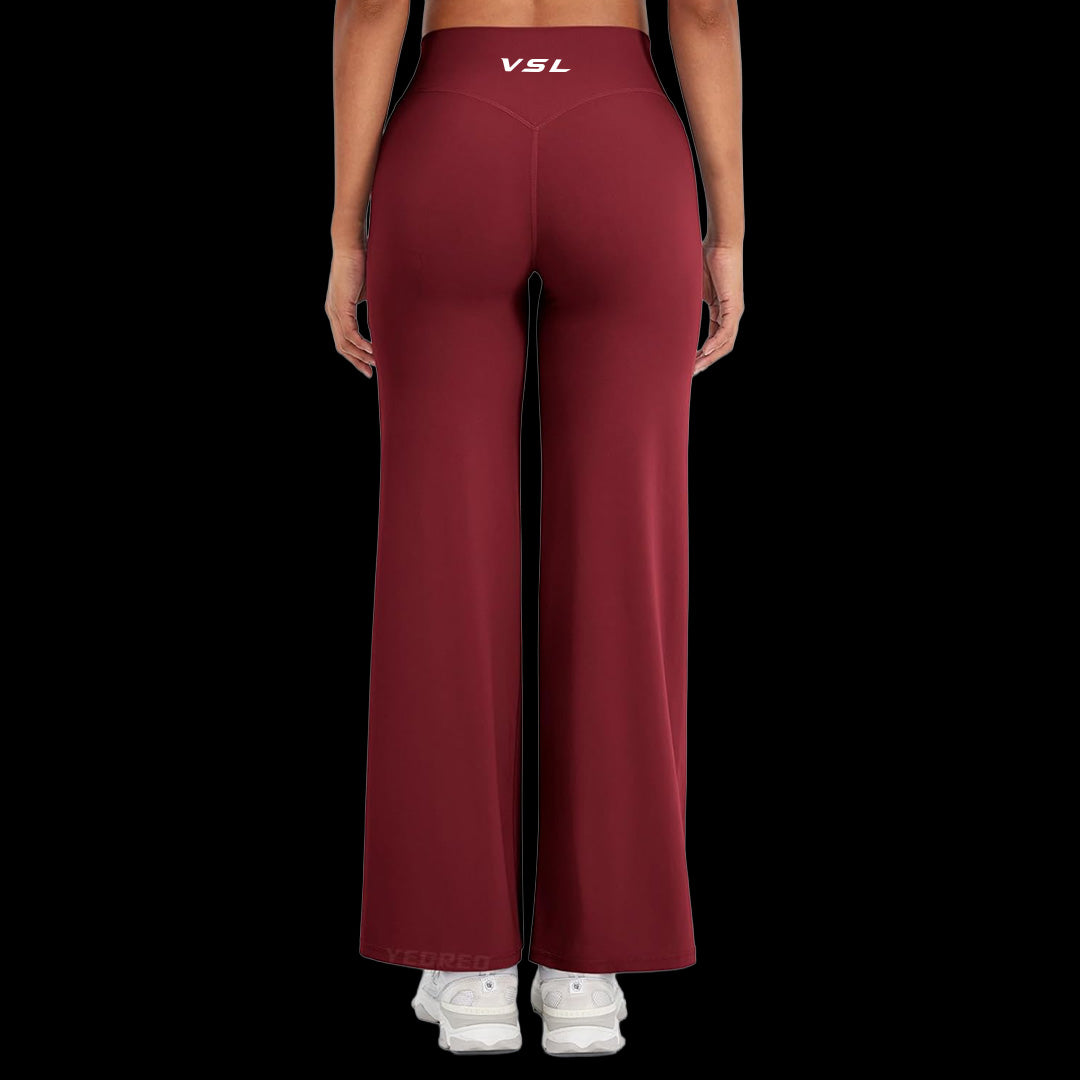 VSL Maroon Flare Leggings