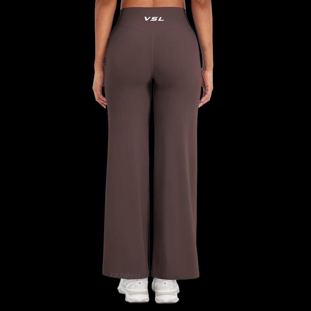 VSL Dusty Brown Flare Leggings