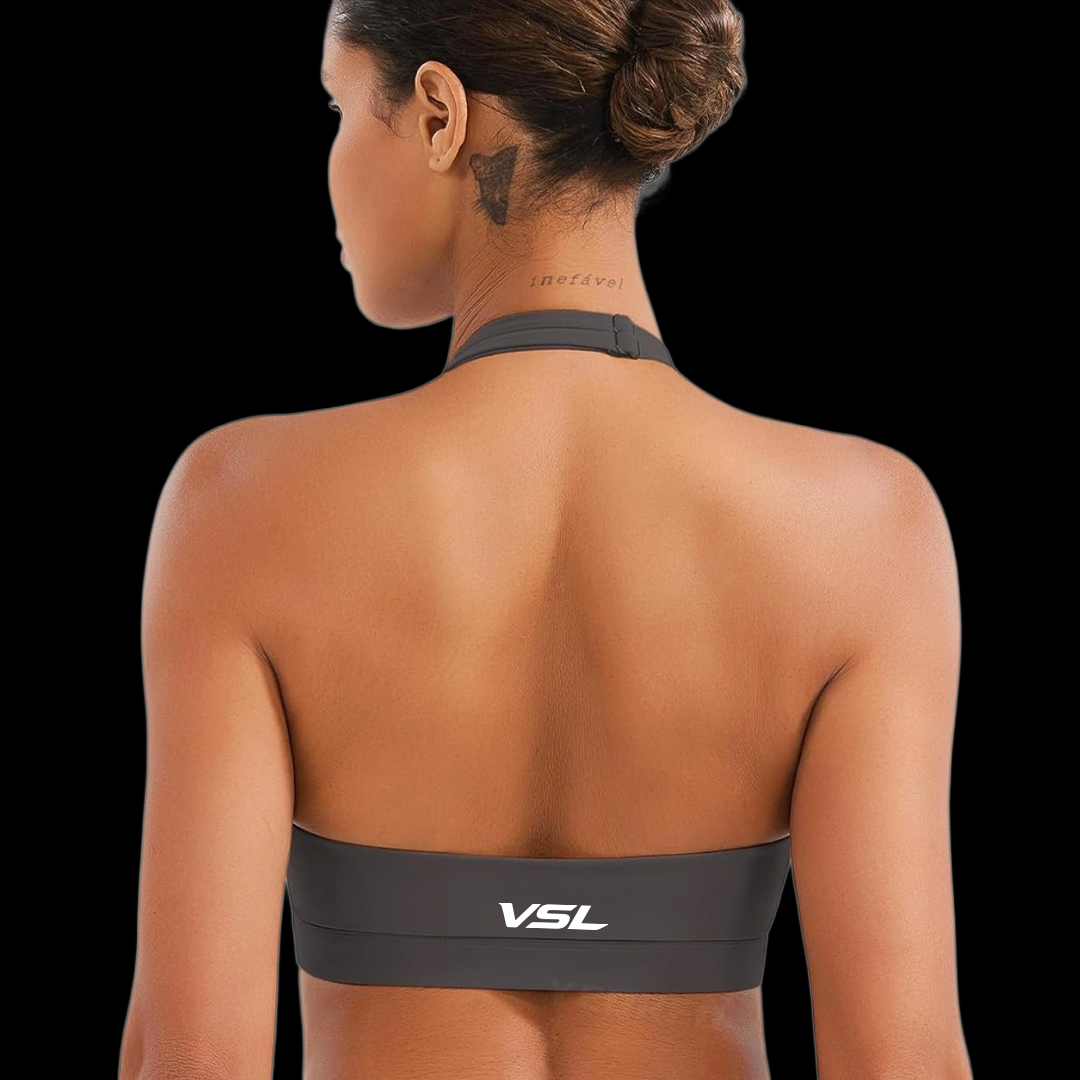 VSL Dark Grey Halter Back