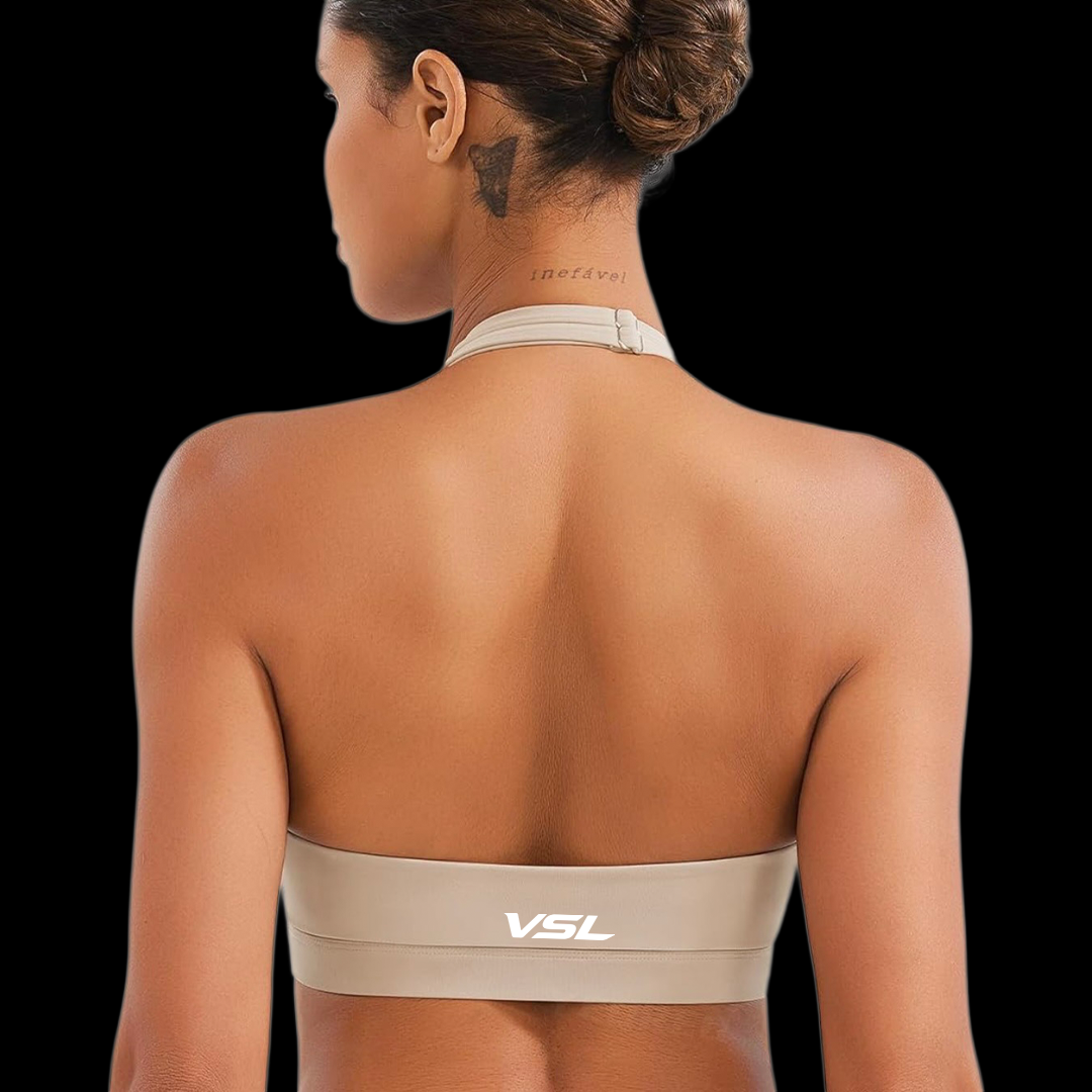 VSL Tan Halter Back