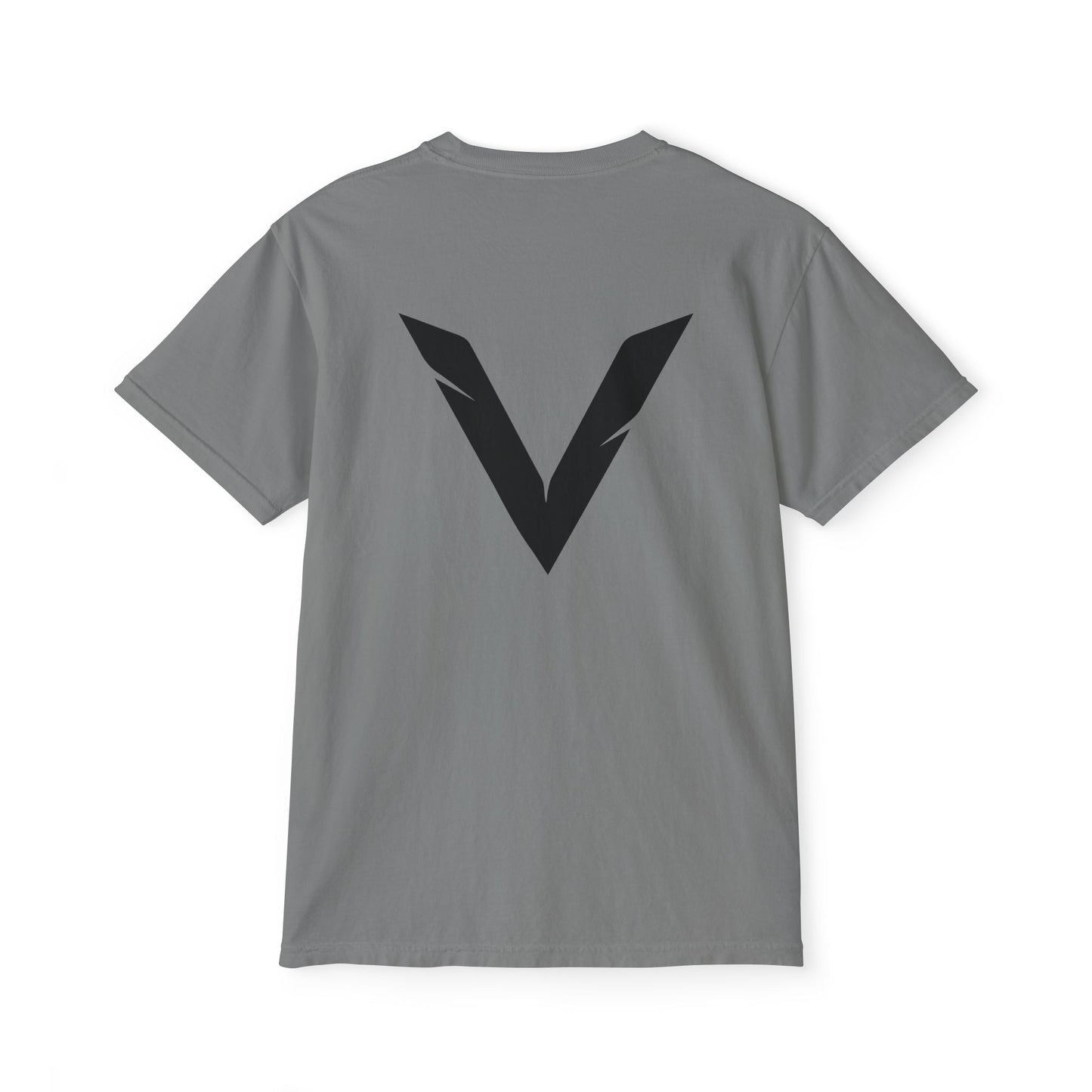 VSL Logo Pocket T-Shirt — Minimalist Graphic Tee with Back V Emblem