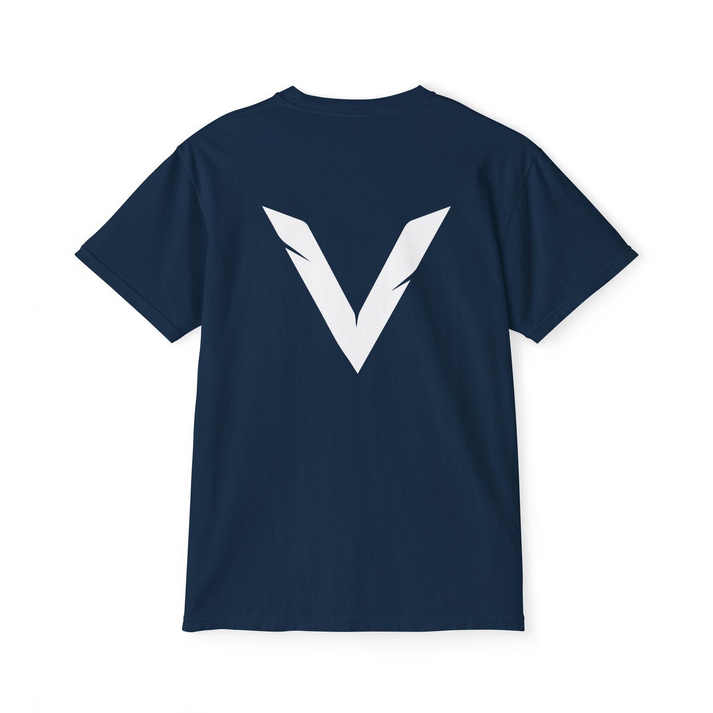 VSL Logo Pocket T-Shirt — Minimalist Graphic Tee with Back V Emblem