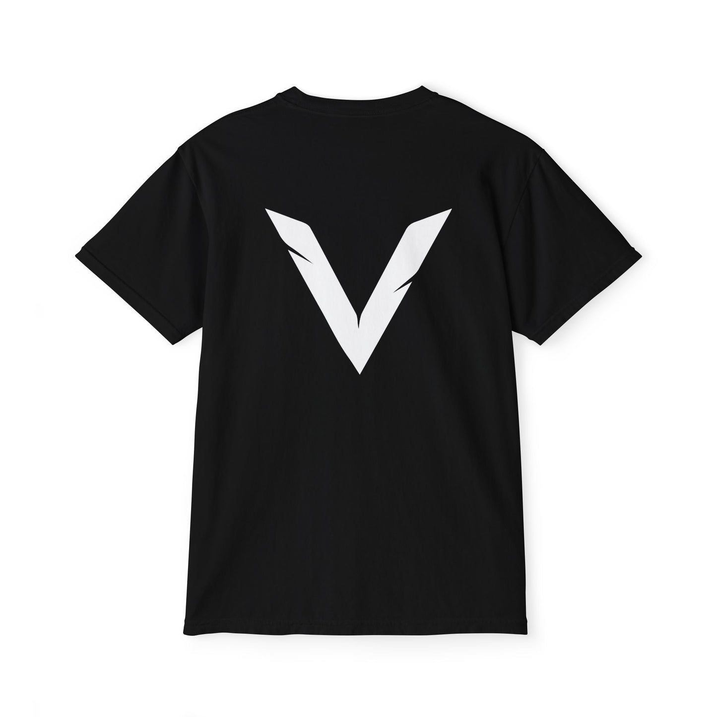 VSL Logo Pocket T-Shirt — Minimalist Graphic Tee with Back V Emblem
