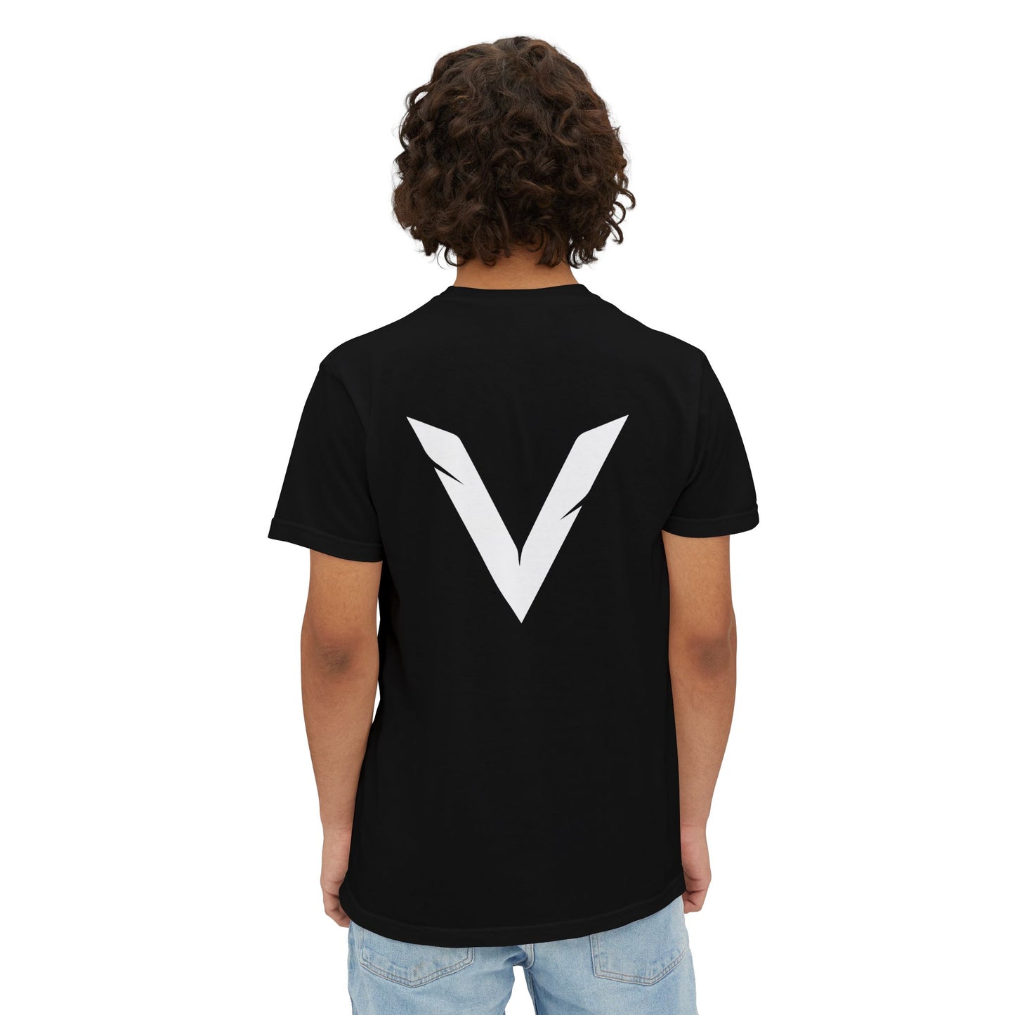 VSL Logo Pocket T-Shirt — Minimalist Graphic Tee with Back V Emblem