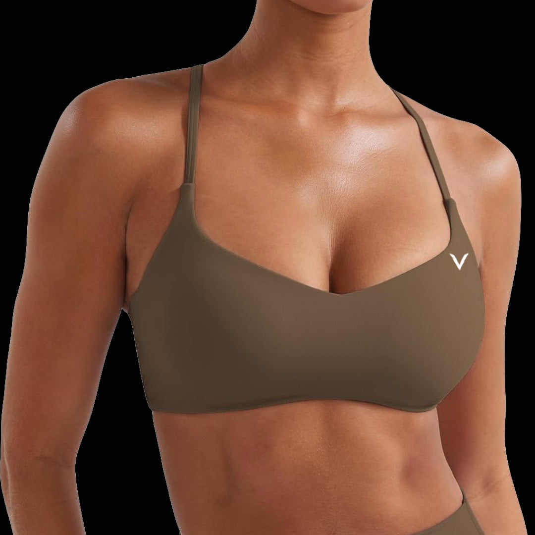 VSL Coffee Y Back Sports Bra