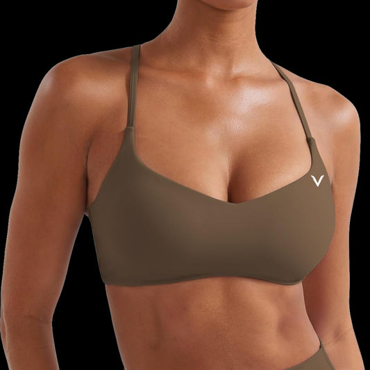 VSL Coffee Y Back Sports Bra