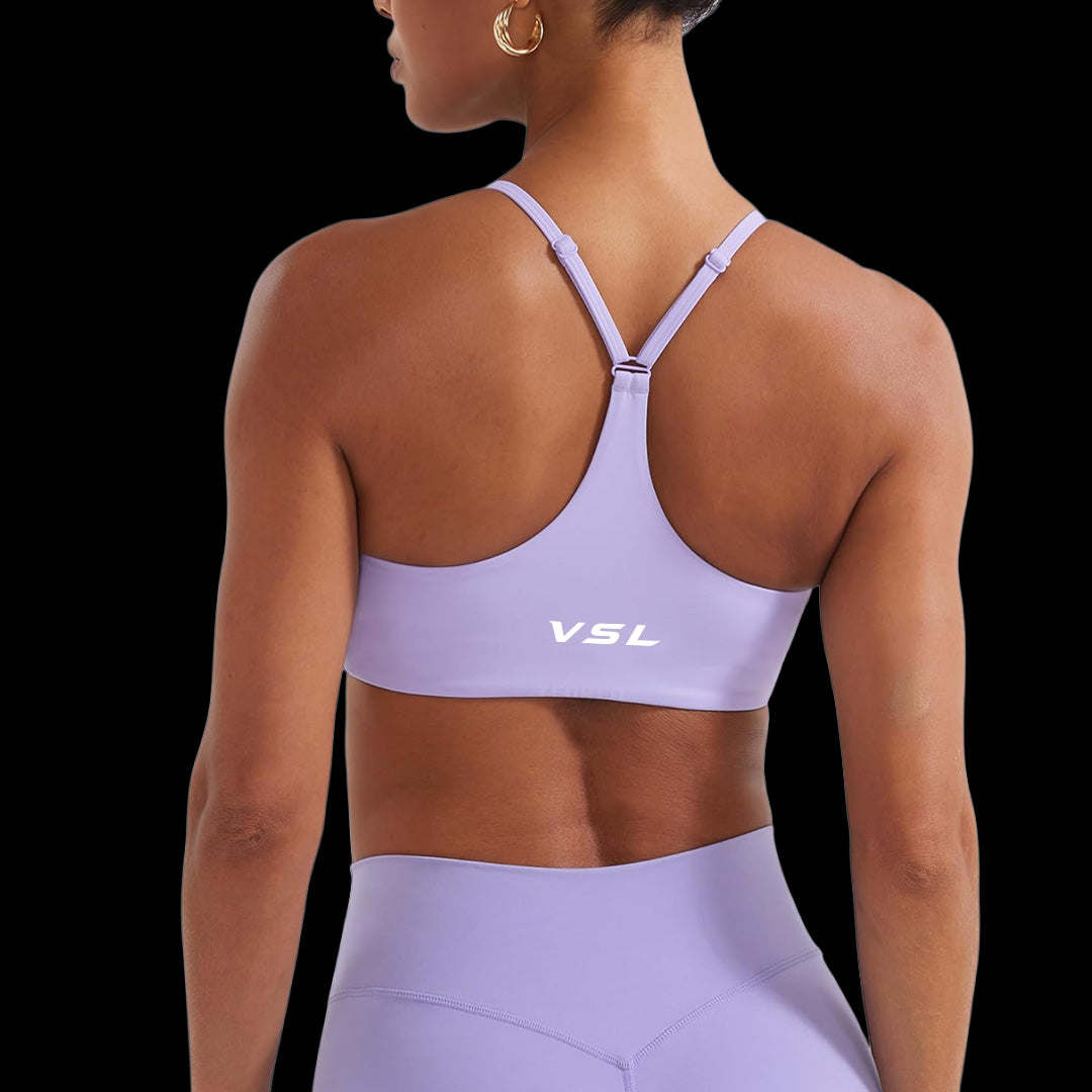 VSL Lilac Y Back Sports Bra