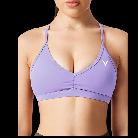 VSL Lilac Adjustable Back Sports Bra
