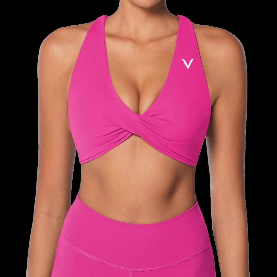VSL Magenta Cross Back Sports Bra