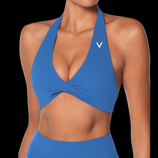 VSL Blue Halter Sports Bra