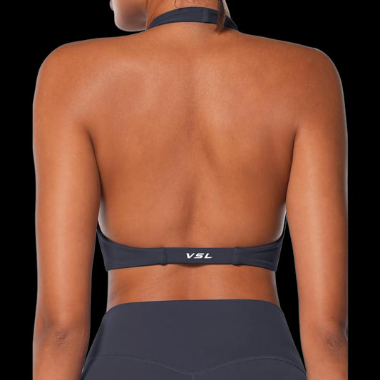 VSL Navy Halter Sports Bra