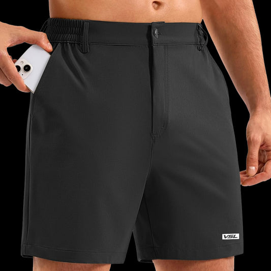 VSL Black Golf Shorts