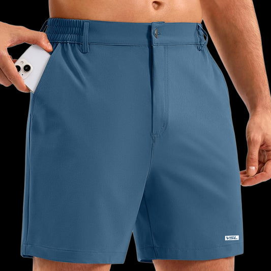 VSL Faded Blue Golf Shorts