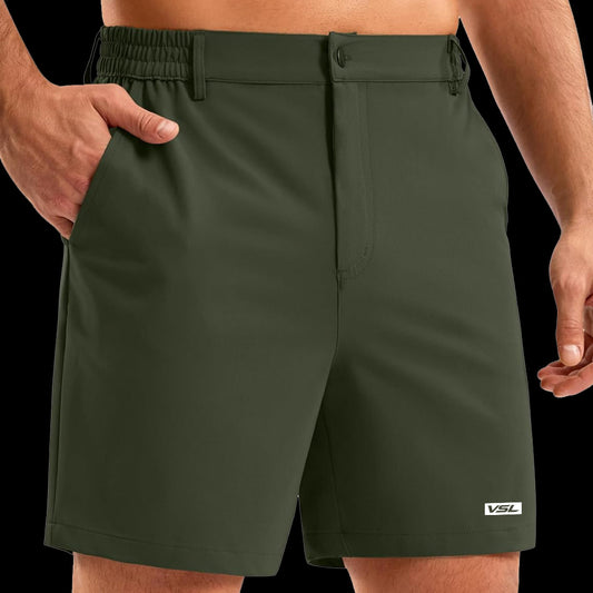 VSL Dark Green Golf Shorts
