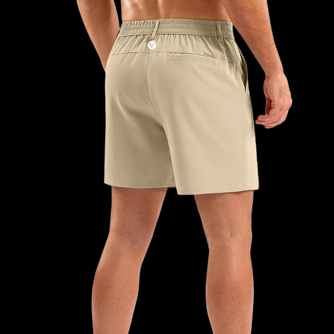 VSL Light Khaki Golf Shorts
