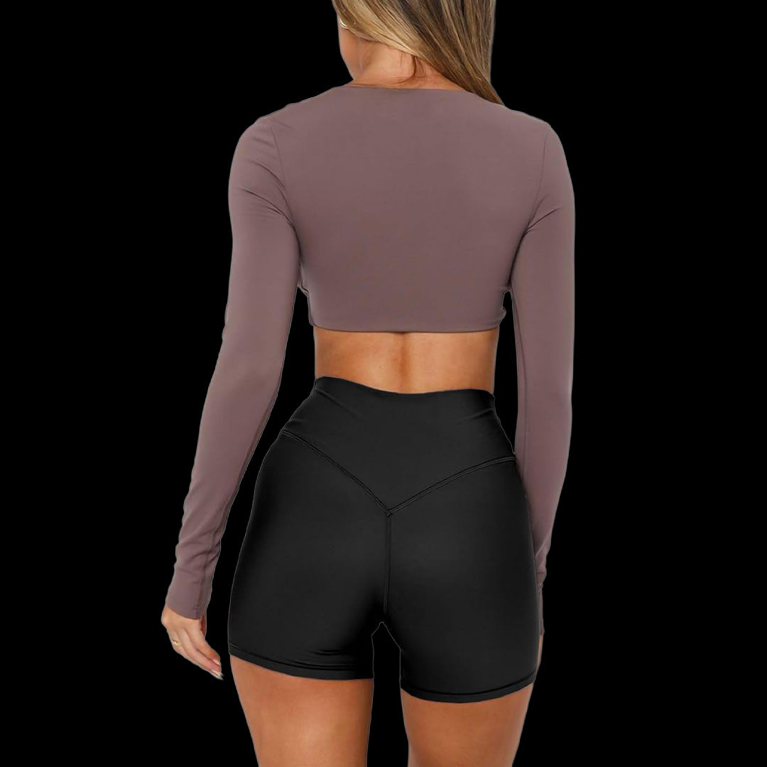 VSL Mauve Allure Long Sleeve Top