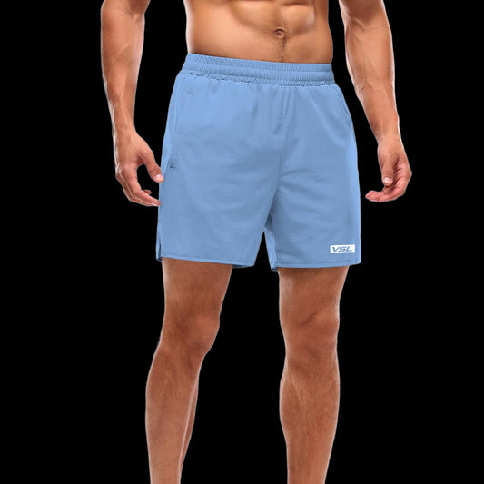 VSL Light Blue 5 inch Lined Shorts