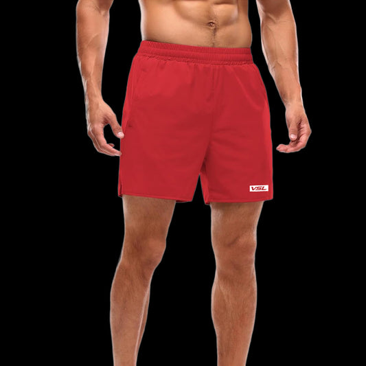 VSL Red 5 inch Lined Shorts