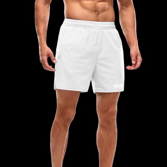 VSL White 5 inch Lined Shorts