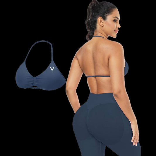 VSL Navy Sculpt Sports Bra