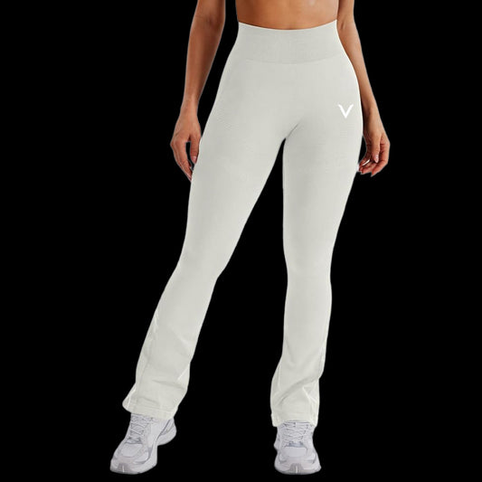 VSL Beige Mini Flare Leggings