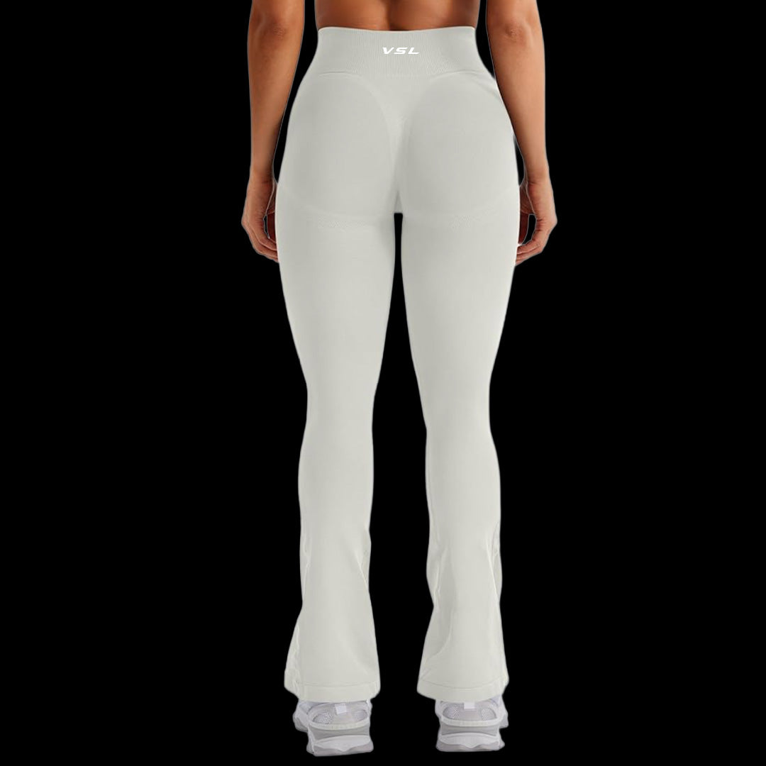 VSL Beige Mini Flare Leggings