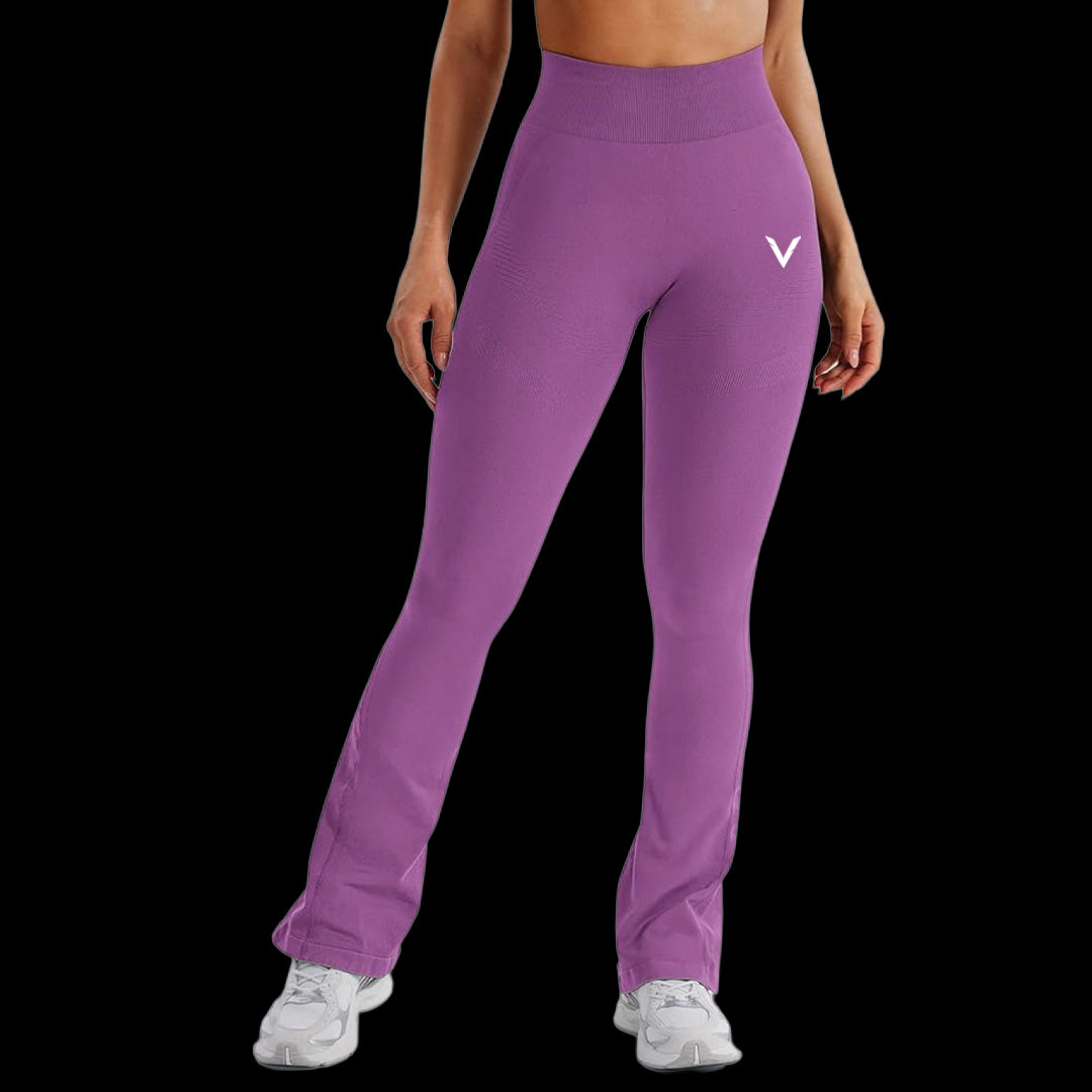 VSL Soft Plum Mini Flare Leggings