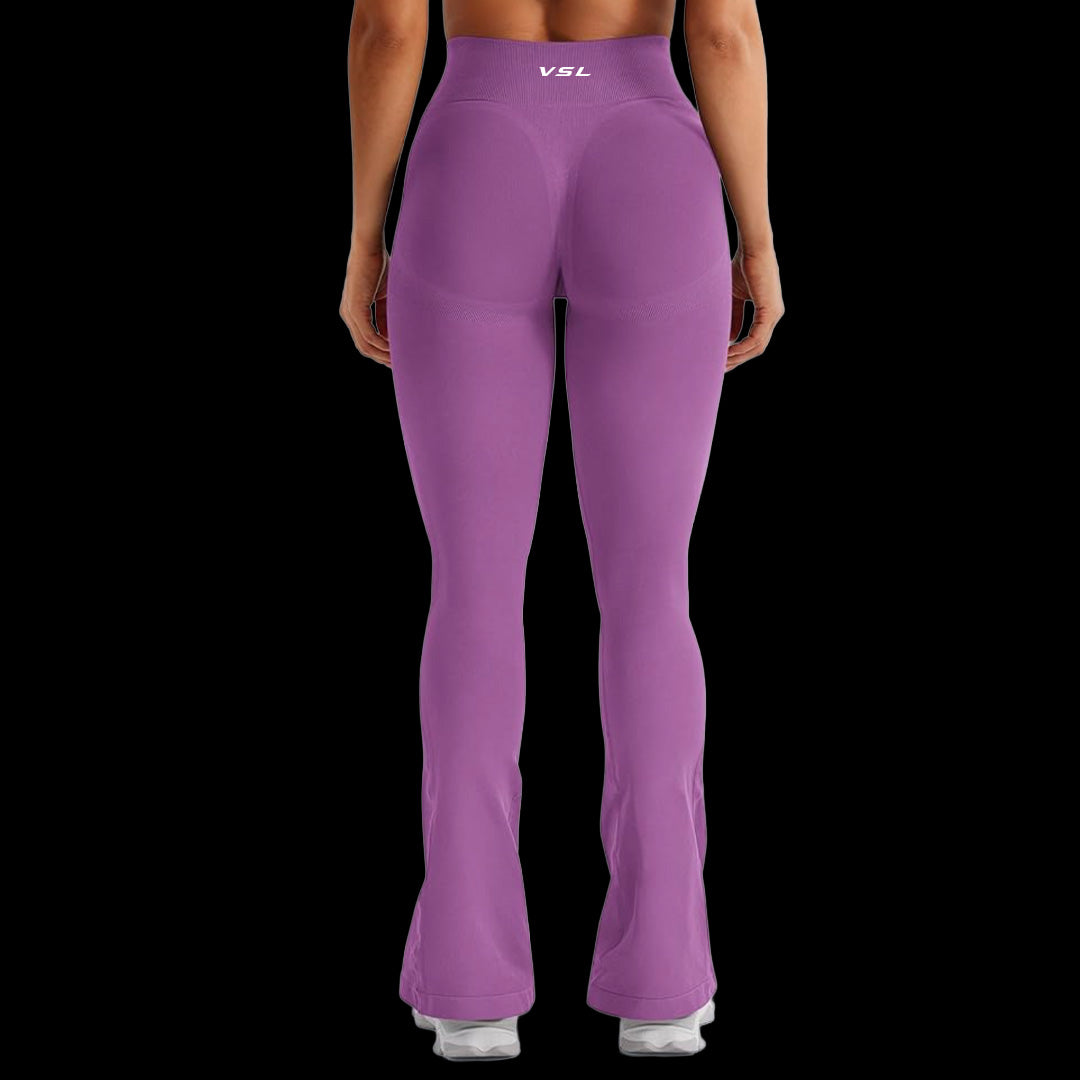 VSL Soft Plum Mini Flare Leggings