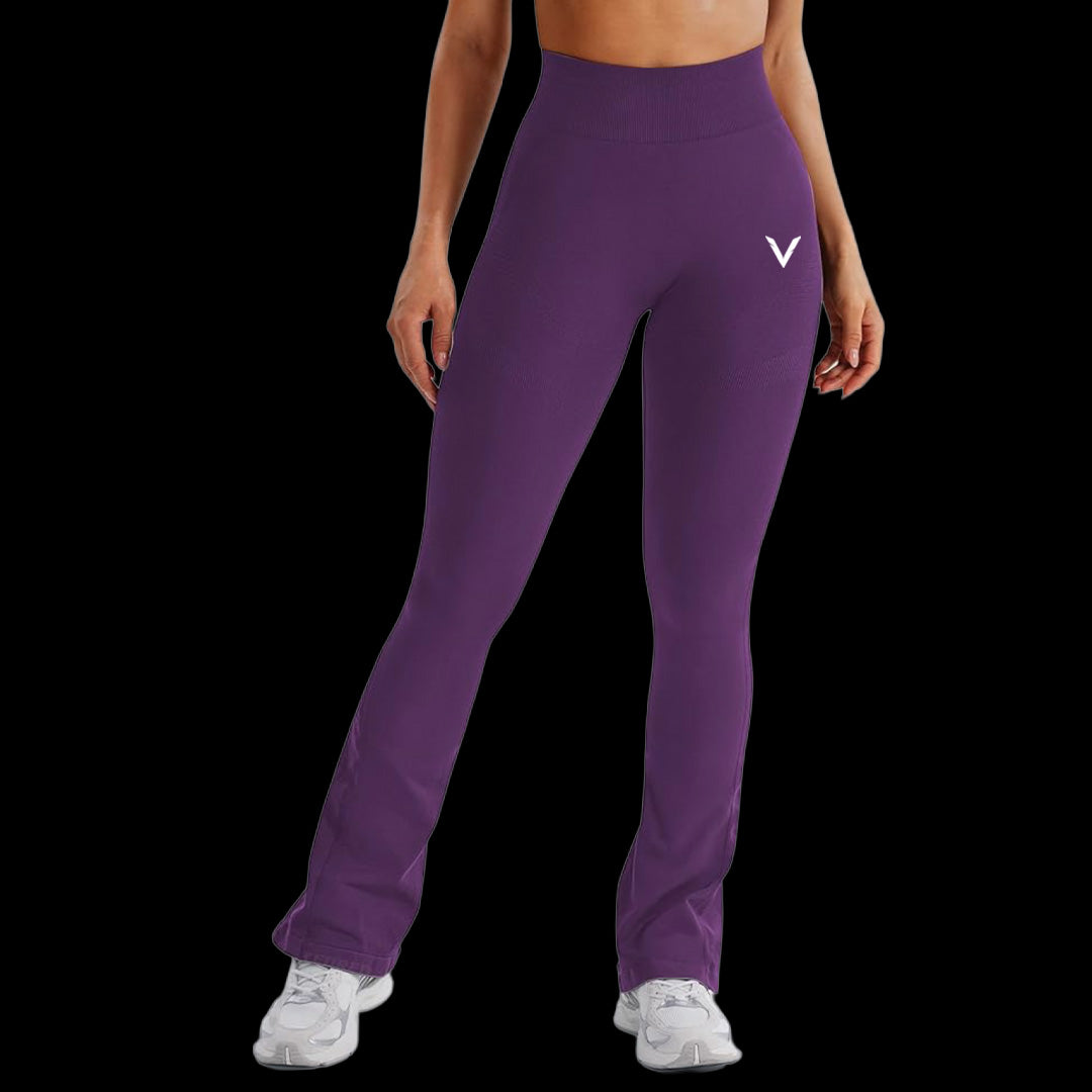 VSL Purple Mini Flare Leggings