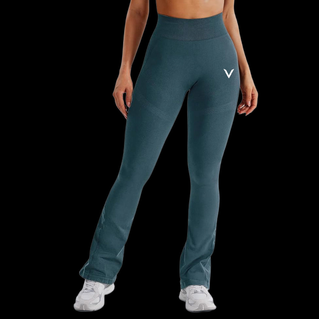 VSL Teal Mini Flare Leggings