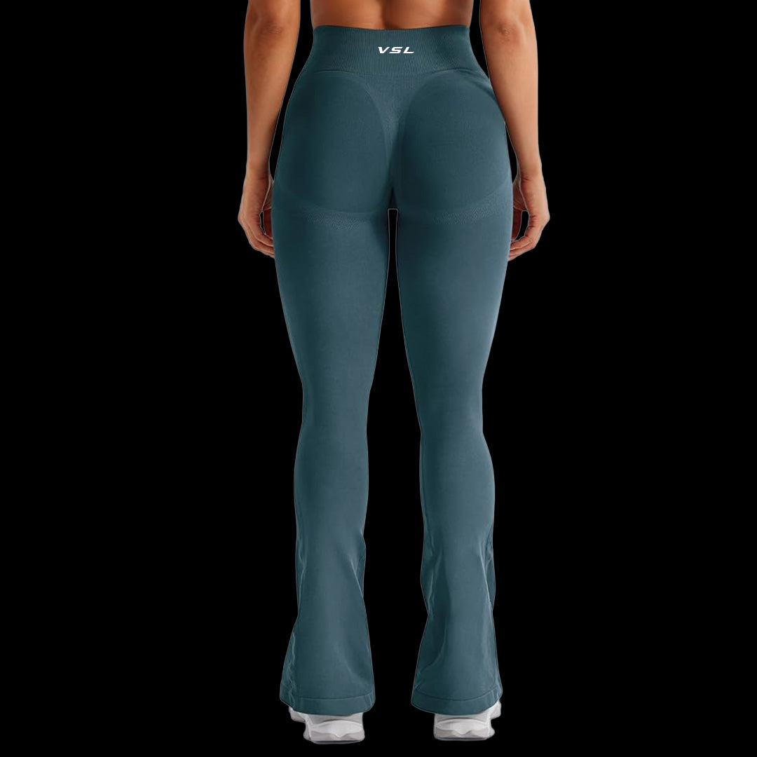 VSL Teal Mini Flare Leggings