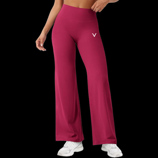 VSL Dark Pink Flare Leggings