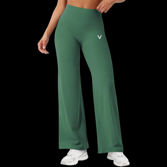 VSL Kelly Green Flare Leggings