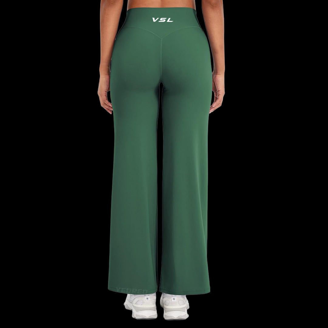 VSL Kelly Green Flare Leggings