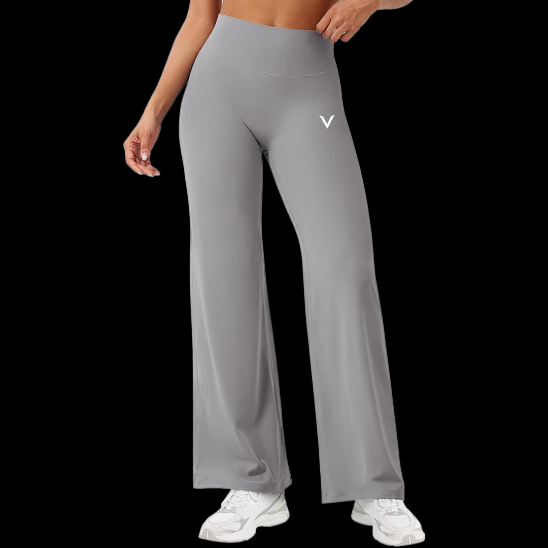 VSL Light Grey Flare Leggings