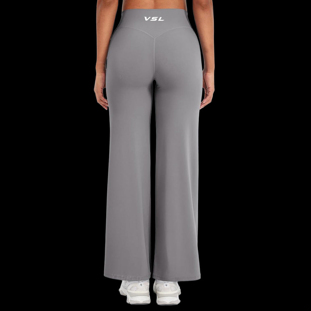 VSL Light Grey Flare Leggings