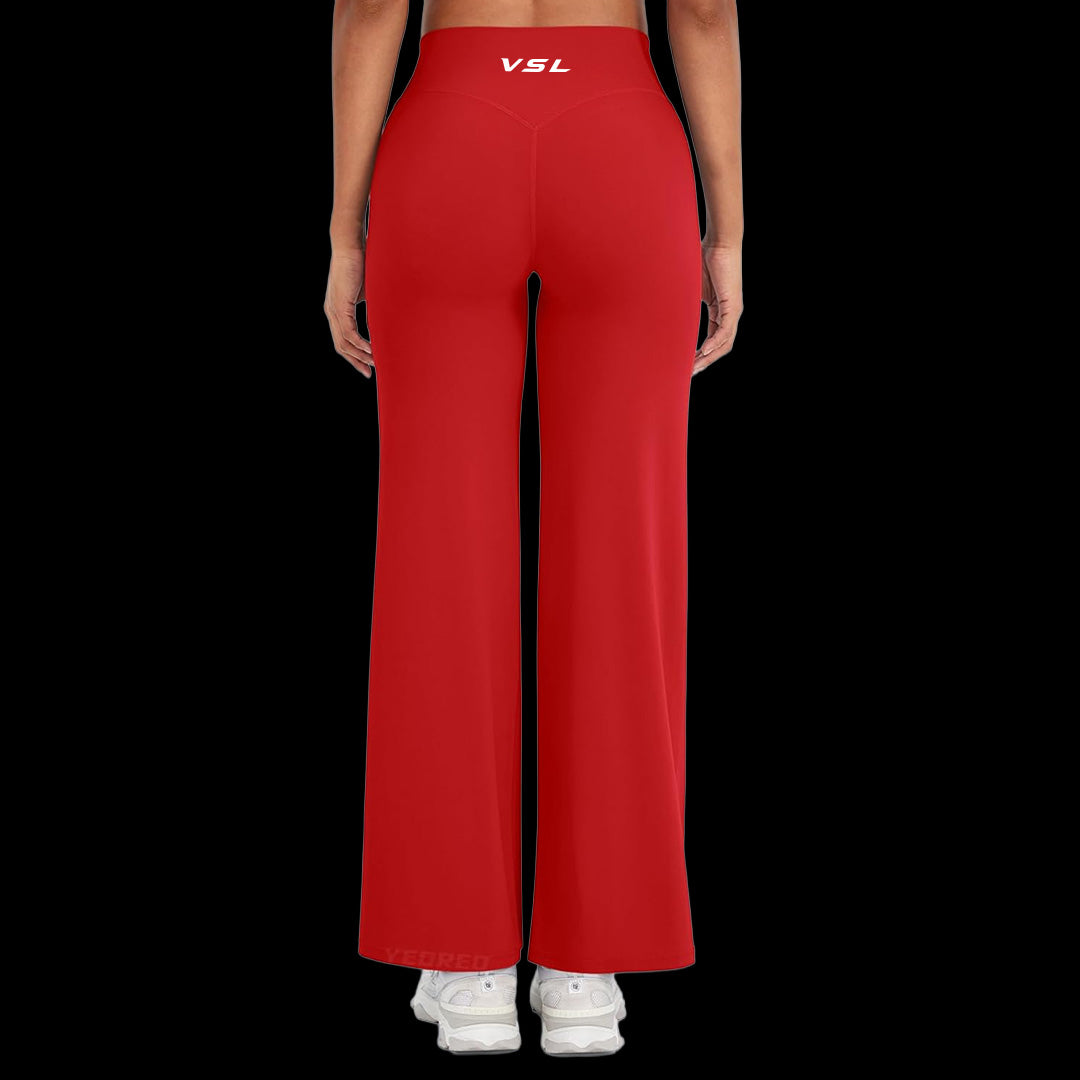 VSL Red Flare Leggings