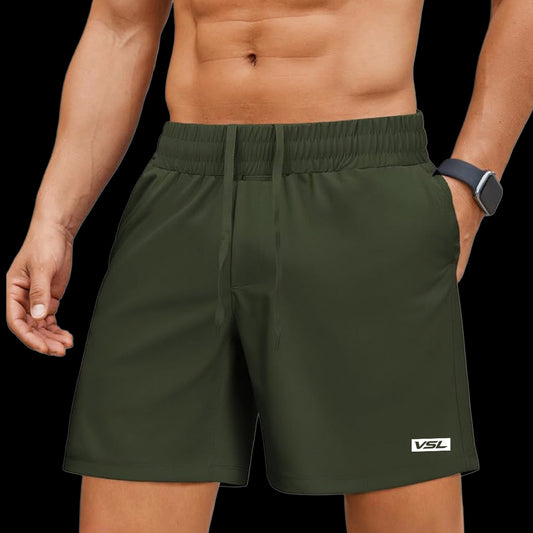 VSL Green 5 inch Vessel Running Shorts