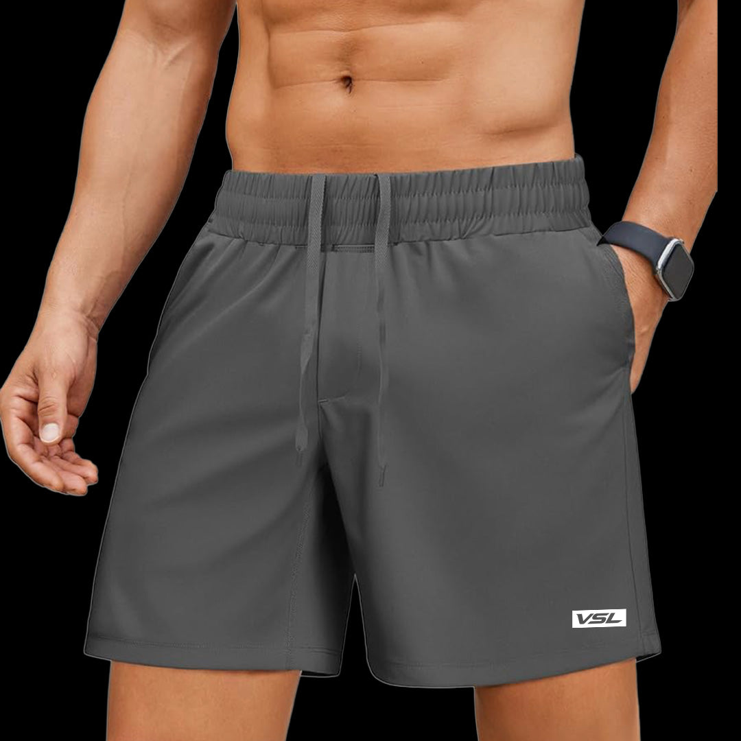 VSL Grey 5 inch Vessel Running Shorts