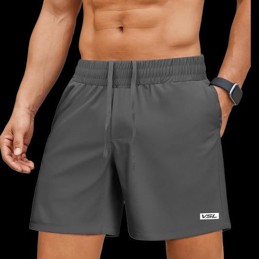 VSL Grey 5 inch Vessel Running Shorts