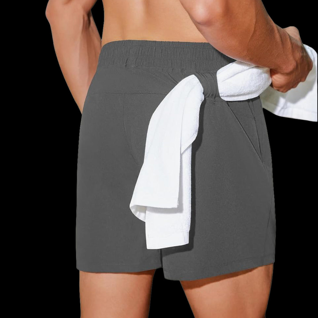 VSL Grey 5 inch Vessel Running Shorts