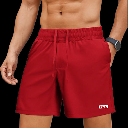 VSL Red 5 inch Vessel Running Shorts